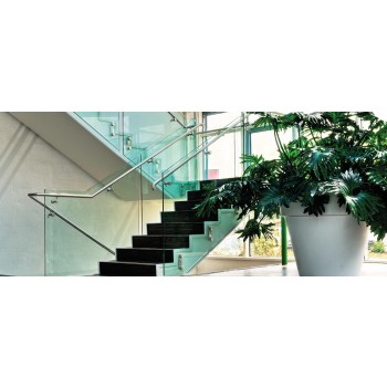 Q-Railing - adattatore per vetro con base piatta Easy Glass MOD 0762