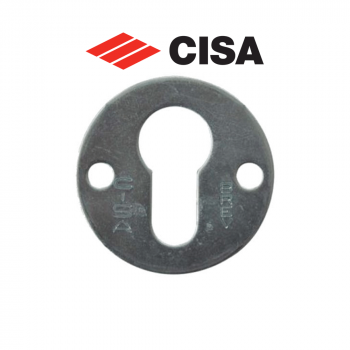 0607500 Cisa - Borchia tonda in acciaio zincato per serrature