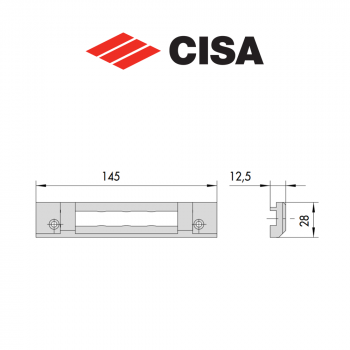 Contropiastra in nylon Cisa art. 0627865