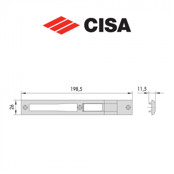 Contropiastra in nylon Cisa art. 0628534