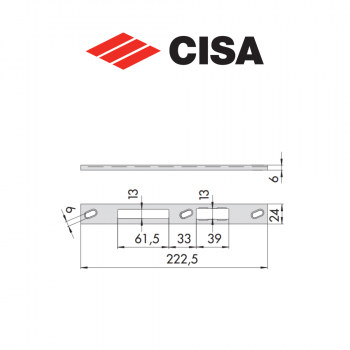 Contropiastra in acciaio Cisa art. 0646135