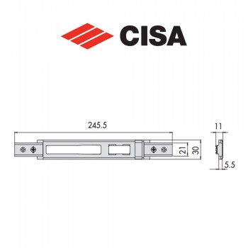 Contropiastra in metallo Cisa art. 0646321