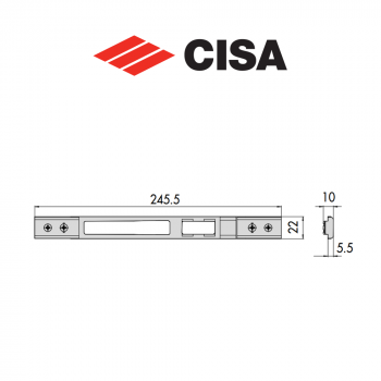 Contropiastra in metallo Cisa art. 0646323