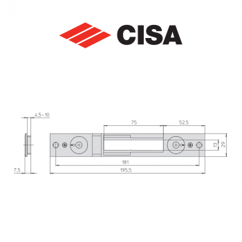 Contropiastra in metallo Cisa art. 0646525