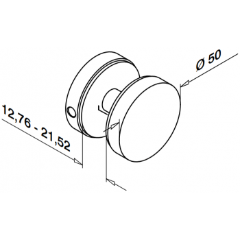 MOD 0742 Q-Railing connettori per vetro Easy Glass