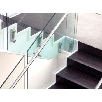 Q-Railing - adattatore per vetro con base piatta Easy Glass MOD 0766