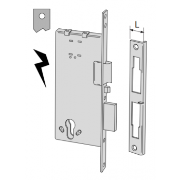Serratura elettrica a cilindro Cisa entrata 50 art. 1201150