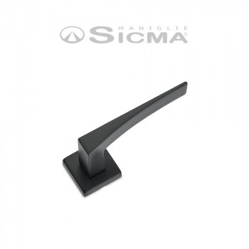 Doppia maniglia con rosetta e bocchetta quadrata foro patent Sicma serie H5