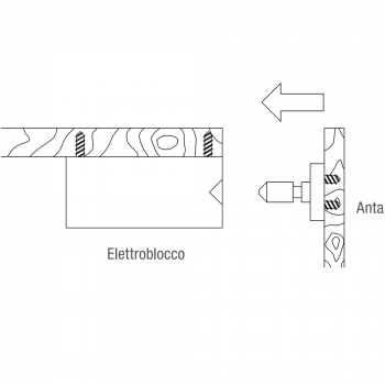 22800M Opera elettroblocco motorizzato chiuso senza corrente serie Arca