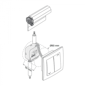 Micro ricevitore radio RTS Somfy per tapparelle