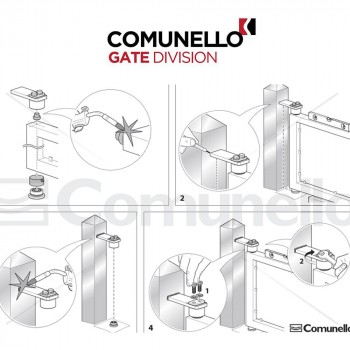 86 i Comunello - Cardine superiore con piastra 