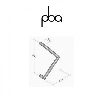 Maniglione PBA Programma 200 int. 350 mm art. 2CC.131.0035