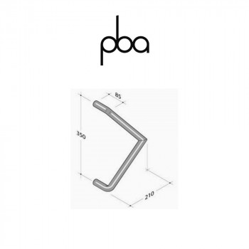 Maniglione PBA Programma 200 int. 350 mm art. 2CD.141.0035