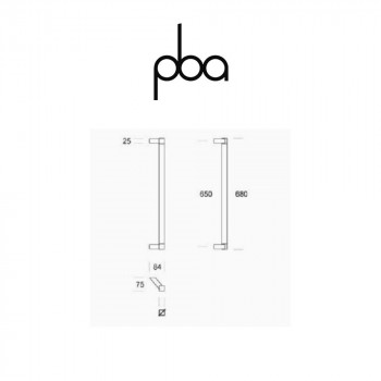 Maniglione PBA Programma 200Q int. 650 mm lung. 680 mm art. 2CQ.621.065I