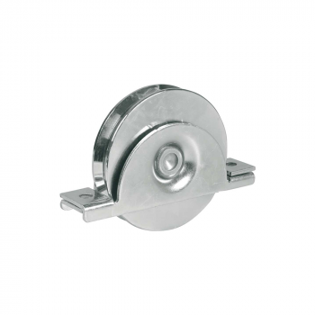 392 IBFM - Ruota per cancelli con supporto interno 1 cuscinetto gola tonda d.14
