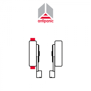 402/T Antipanic - Maniglione antipanico meccanico duplice con barra esterna
