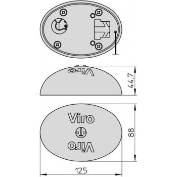 4222.4222 Viro coppia lucchetti van lock per camion e furgoni