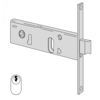 Serratura meccanica a cilindro Cisa entrata 60 art. 4415060