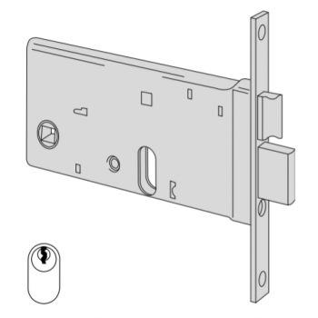 Serratura a cilindro Cisa entrata 70 art. 4446070