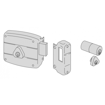 Serratura meccanica a cilindro Cisa entrata 60 Sinistra art. 50141602
