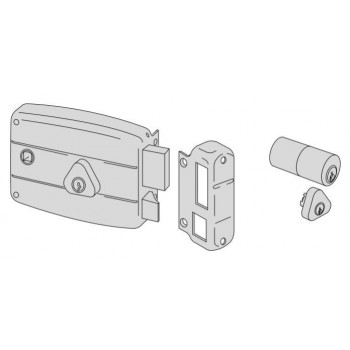 Serratura meccanica a cilindro Cisa entrata 60 Sinistra art. 50171602