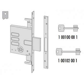 Serratura meccanica a doppia mappa Cisa entrata 70 art. 5701570