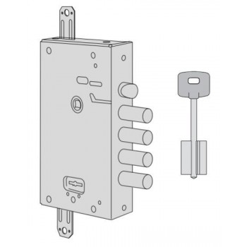 Serratura a doppia mappa Cisa entrata 64 art. 5751525