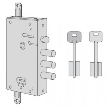 Serratura a doppia mappa Cisa entrata 64 art. 5751638