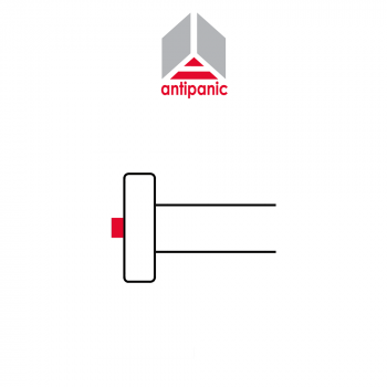 601EL/3 Antipanic - Maniglione antipanico elettrico centrale con barra integrata