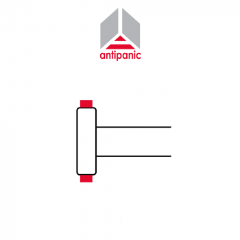 602/2 Antipanic - Maniglione antipanico meccanico duplice con barra integrata