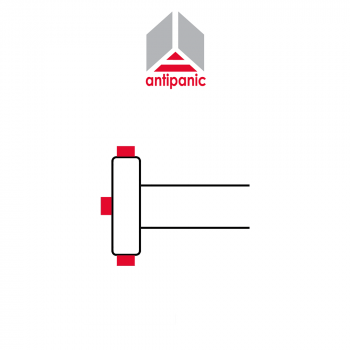 603/2 Antipanic - Maniglione antipanico meccanico triplice con barra integrata