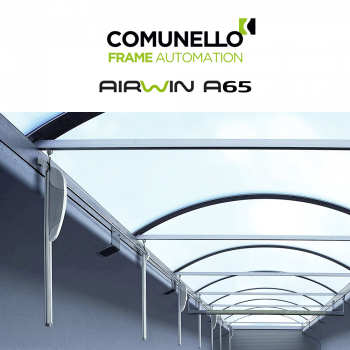 AIRWIN A65 Comunello - Attuatore elettrico a cremagliera per lucernari e cupole