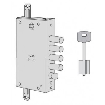 Serratura meccanica a doppia mappa Cisa entrata 64 art. B751528