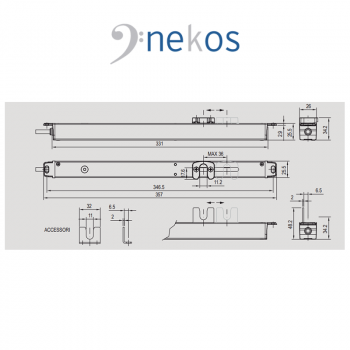 K-LOCK Nekos - Serratura elettromeccanica per finestre e porte