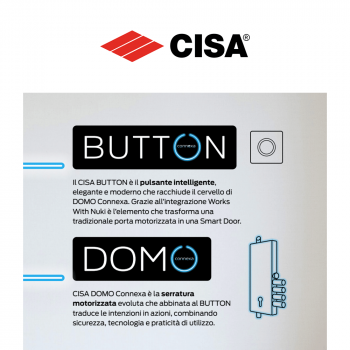 DOMO CONNEXA Cisa - Soluzione smart per porte blindate