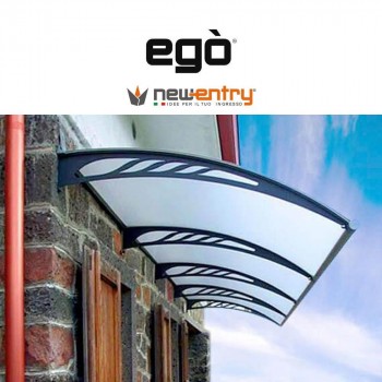 EGÒ Royal Pat pensilina modulo base con tetto frosted per esterni