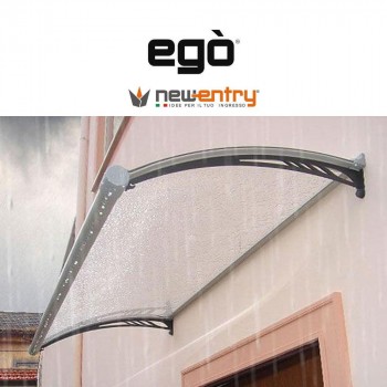 EGÒ Royal Pat pensilina modulo base con tetto frosted per esterni