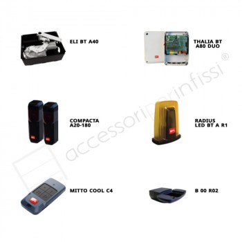 ELI SMART BT KIT A40 BFT Kit Interrato per Cancelli a Battente