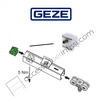 PERLAN 140 Geze - Sistema di ferramenta per porte scorrevoli con peso dell'anta 140 kg