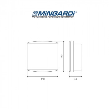 MR-RIC Mingardi - Ricevente esterna per il controllo via radio di attuatori elettrici lineari