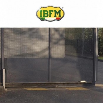 388 IBFM - Ruota per cancelli con supporti laterali 1 cuscinetto gola V