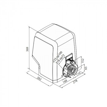 ICARO SMART AC A2000 BFT operatore per cancelli scorrevoli