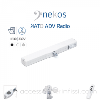 KIT KATO ADV RADIO Nekos attuatore radio a catena per finestre vasistas e lucernari