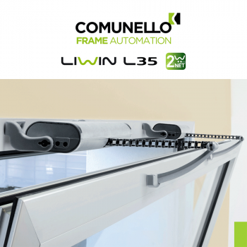 LIWIN L35 2W-NET Comunello | Doppio attuatore elettrico a catena per finestre vasistas e a sporgere