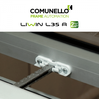 LIWIN L35 RADIO 2W-NET Comunello | Doppio attuatore elettrico radiocomandato a catena per finestre vasistas e a sporgere