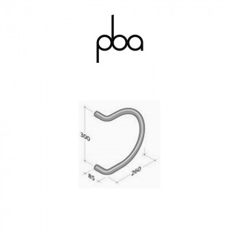 Maniglione PBA Programma M18 int. 300 mm art. M18.00R.0030