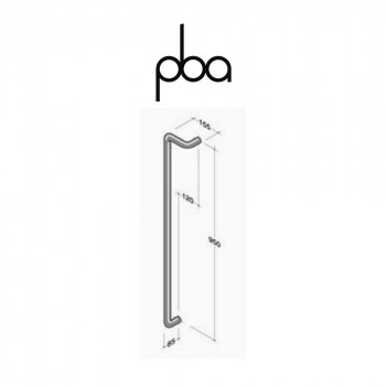 Maniglione PBA Programma M18 int. 950 mm Sinistro art. M18.00Z.0095