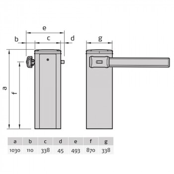 MAXIMA ULTRA 36 230V barriera elettromeccanica