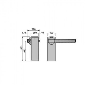 MAXIMA ULTRA 68 230V BFT barriera elettromeccanica