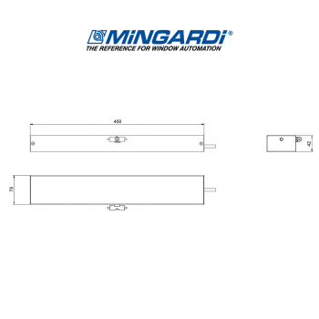 Mingardi - Attuatore motore a catena per finestre MICRO EVO 2